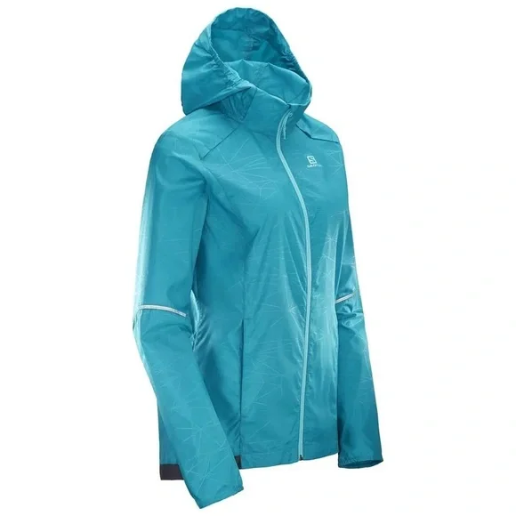 Wind Vest Salomon Agile Wind Print Hoodie W Salomon Jackets Coats